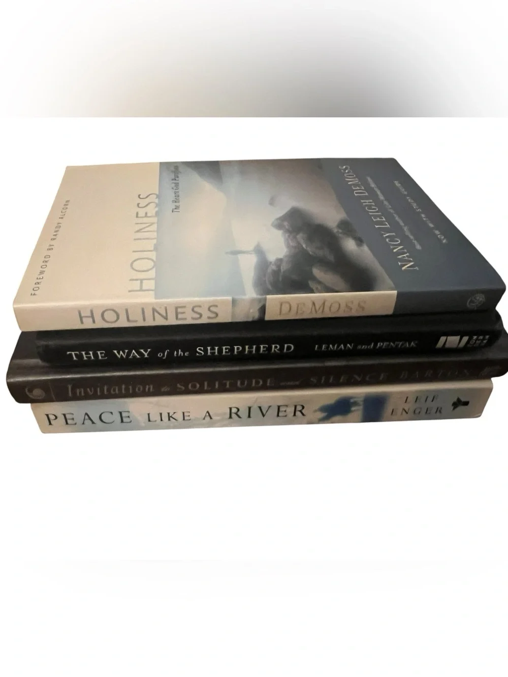 Christian Book Lot of 4 Books- Spiritual Disciplines, Devotional, Bible Study